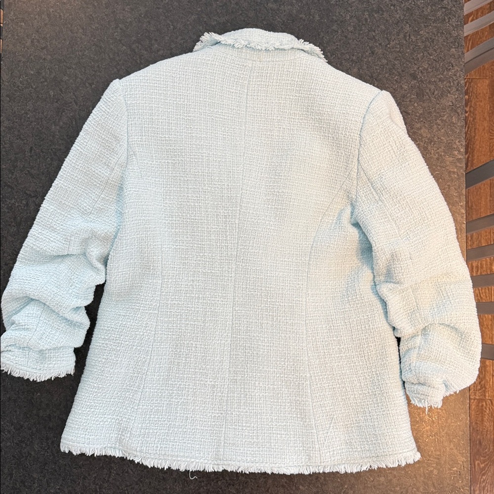 Cinq a Sept two piece suit, size 10, ice blue - Picture 7 of 10